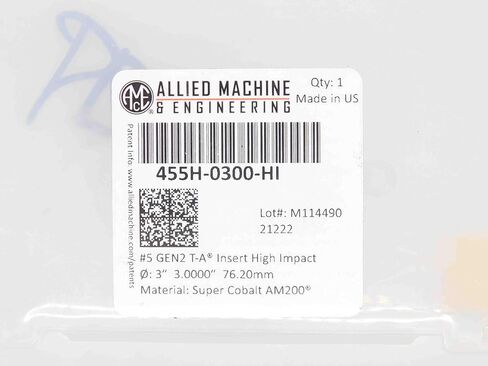 New AMEC 455H-0300-HI Super Cobalt AM200 Cobalt Spade Drill Insert 3" O.D. - DM1583BL5 in Saudi Arabia