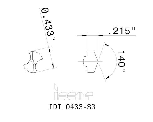 1 قطعة جديد IDI 0433-SG IC908 TiAlN المغلفة كربيد استبدال الحفر تلميح إدراج-EA1218BM5 in Saudi Arabia