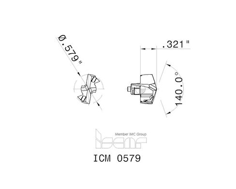 2 قطعة ISCAR ICM 0579 IC908 TiAlN كربيد استبدال الحفر تلميح إدراج.579 OD - BR8970CT4 in Saudi Arabia