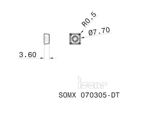 3pcs New ISCAR SOMX 070305-DT IC908 TiAlN Coated Carbide Drilling Inserts - NS0296BL5 in Saudi Arabia