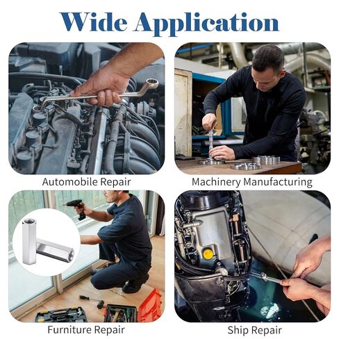 4 قطعة M8 اقتران الجوز M8 X 1.25-الملعب 40 مللي متر طول متري عرافة قضيب اقتران المكسرات in Kuwait