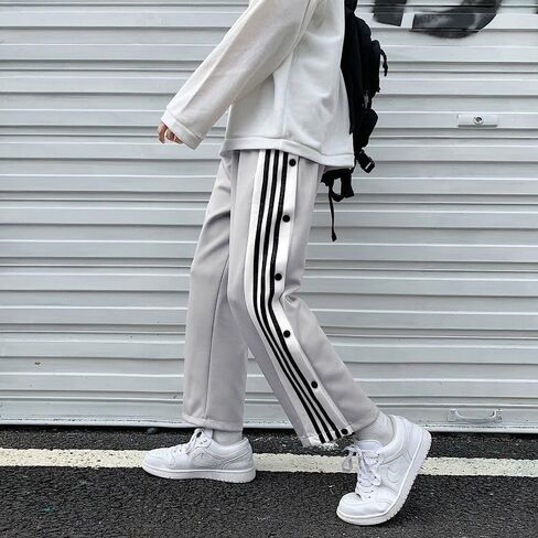 Basketball Men Streetwear Sweatpant Baggy Pants Side Split Casual Sport Pants Wide Leg Oversize Pants Loose Athletic in Saudi Arabia