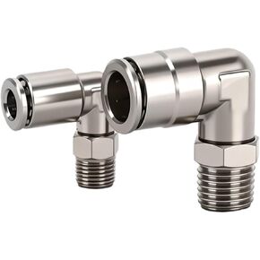 All-Copper Quick-Plugs Air Pipe Joint Pneumatic Connector Pl8-02 Right-Angle Bend 1Pcs(Allcopperpl14-02) in Kuwait