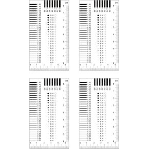 بطاقة قياس العيوب متعددة الأغراض المكونة من 4 قطع هي مجموعة تحكم في صناعة التصميم لا يمكن تشويهها في مقياس التباين لفحص العمل الميداني in Kuwait
