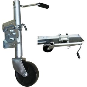 Boat Trailer Jack - Swivel Trailer Jack with Wheel, Heavy-Duty Bolt-On Swivel Jack, 6In Trailer Jack Wheel, 1200 Lbs Capacity, Trailer Drawbar Bracket, for Boa in Kuwait