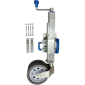 Heavy Duty Boat Trailer Jack - Trailer Jack Wheel, 25Cm Double Wheel Universal Trailer Guide Wheel, Trailer Tong Jack Swivel Mount, Load Capacity 760Kg, for Rv in Kuwait