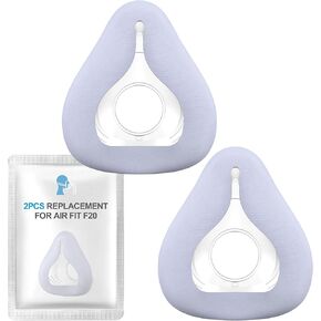 Upgraded F20 Fabric Mask Cushion(M) for AirFit F20 & Airtouch F20, Full Face Mask Wrapped by Breathable Fabric, F20 Cushion for CPAP Users, No Silicone Contact & Stuffiness, 2PCS(Medium) in Saudi Arabia