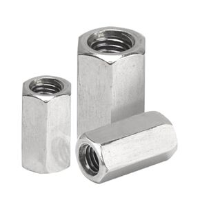M8x1.0 M10x1.0 M10x1.25 M12x1.0 M12x1.25 M12x1.5 M14 M16 Fine Thread Stainless Steel Hex Coupling Nut Standoff Spacer(M10X1.0X20 2PCS) in Kuwait