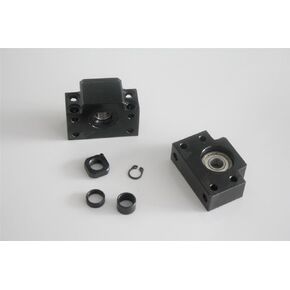 Ballscrew End Supports x 1PC BK15/BF15 Bearing Block Mount Base Black Bracket x 1PCS for SFU2005 CNC Machine 3D Printer Support in Kuwait