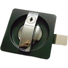 Black Steel Cupboard Lock Industrial Locking Handle Panel with Cam 1Pcs in Kuwait