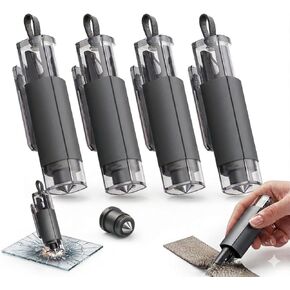 Window Breaker Seatbelt Cutter Safety Hammer, Glass Breaker Tool, Emergency Escape Tool, Underwater Glass Breaker Suitable for All Vehicles - 4-Pack(Gray) in Saudi Arabia