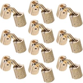 Healeved 10pcs Copper Invisible Door Hinges 8mm Barrel Concealed Furniture Hinges for Jewelry Boxes Cabinet Doors with 180 Degree Opening Angle in Kuwait