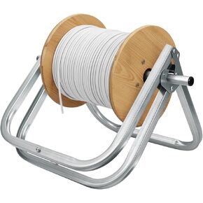 Foldable Single Axle Cable Caddy for Spool, Heavy Duty Steel Cable Caddy 15 x 12 Inch Wire Spool Rack Holder for Cable Reels Dispenser Holds up to 100 lb, for Commercial Industrial in Saudi Arabia