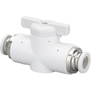BUC Pneumatic Hand Valve Switch Quick Plugs Connector 4/6/8/10/12 Black Manual 1Pcs(BUC14(white)) in Kuwait