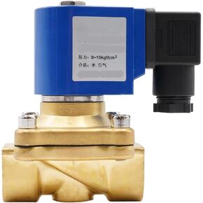 صمام الملف اللولبي ذو القطر الكبير من سلسلة SMS، صمام الملف اللولبي المغلق عادة، G3/8 بوصة إلى G2 صمام الماء والغاز النحاسي، AC24V 110V 220V DC24V(1,G_DC 24V_NBR) in Kuwait