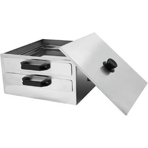 Double Layer Rice Noodle Roll Steamer Machine, Stainless Steel Rice Roll Steamer Breakfast Cooker for Home Kitchen Restaurant- in Kuwait