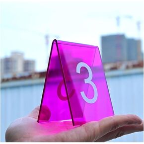 Table numbers, Table Numbers, Acrylic Pack of 10 3.1x2.4x3.5in(45667) in Kuwait