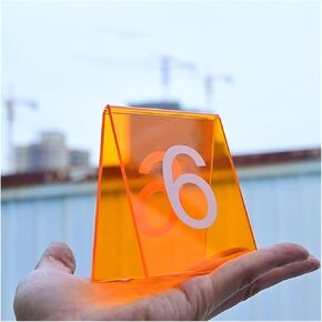 Table numbers, Table Numbers, Black Acrylic Pack of 10 3.1x2.4x3.5 Inches(51-60) in Kuwait