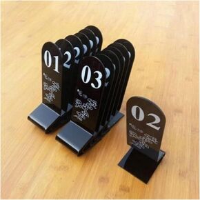 Table numbers, Table Numbers, Acrylic Set Black 2.4 X .7 .1 Inches(45672) in Kuwait