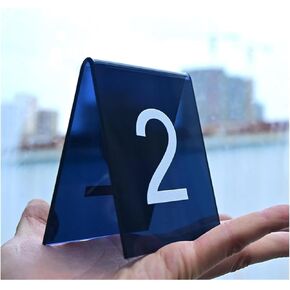 Table numbers, Table Numbers, Acrylic 3.1 Inches X 2.4 .5 Pack of 10(45667) in Kuwait