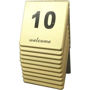Table numbers, Table Numbers, Double-Sided Number Plates 8x8cm for Restaurant Banquets(45687) in Kuwait