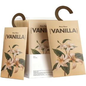 12 Packs Vanilla Walk in Closet Scent sachets, 【Deodorizer for Musty Odors】 Hanging Paper air fresheners for Clothes Long Lasting, Drawers and Closets in Saudi Arabia