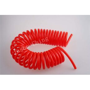 10 مللي متر OD 6 متر طويل PU هوائي الارتداد أنابيب الهواء لفائف الربيع خرطوم أحمر in Kuwait