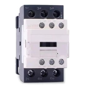 LC1D Industrial 3-Phase DIN Rail Mount AC Contactor, NC Configuration, White and Black, Motor Control and Equipment Protection (LC1D12 36V) in Kuwait