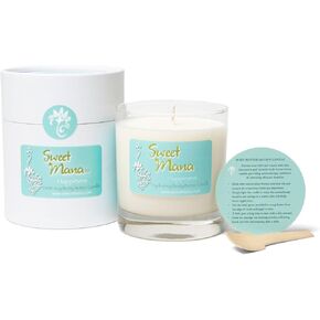 Happiness Lotion Candle | Gardenia, Pineapple & Coconut Water | Luxury Soy Candle | Aromatherapy Massage Candle | Ultra Moisturing Body Butter | Hand Poured in USA | 9 oz. | Sweet Mana in Saudi Arabia