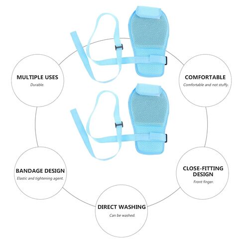 FOMIYES Support for 2pcs Breathable Finger Hurt Control Mitts Adjustable Straps in Saudi Arabia