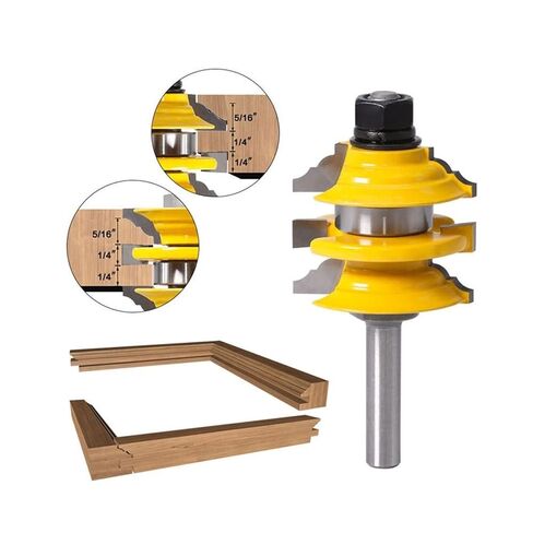 8 مللي متر السكك الحديدية ستايل بت مكدسة الخشب أداة النجارة بت 1 قطعة in Kuwait