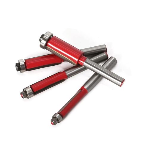 مجموعة لقم القطع المتدفقة 6.35/7.96/9.52/12.7 ملم حافة تحمل 6 ملم 4 قطع (الحجم: 6 ملم) in Kuwait