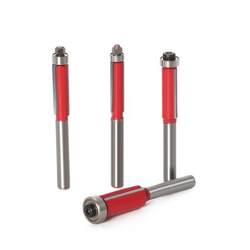 Flush Trim Bit Set 6.35/7.96/9.52/12.7mm Bit Bearing Edge 6mm 4Pcs (Size : 6MM) in Saudi Arabia