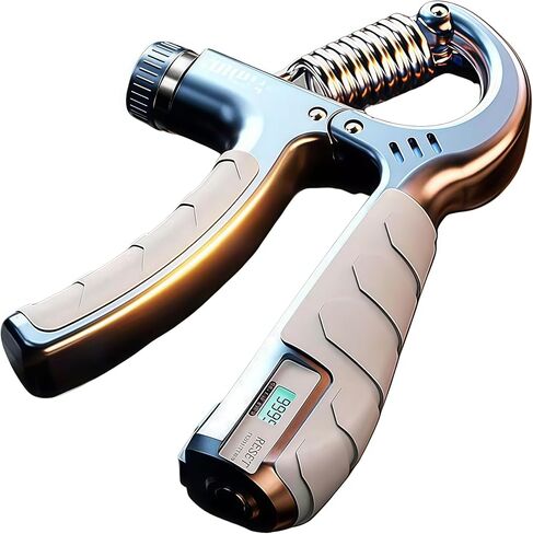 Adjustable Resistance Grip Strength Trainer with Automatic Counter, Ergonomic Hand Grip Strengthener & Forearm Enhancer for Strength Training, Injury Recovery in Saudi Arabia