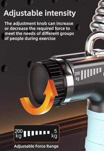 Adjustable Resistance Grip Strength Trainer with Automatic Counter, Ergonomic Hand Grip Strengthener & Forearm Enhancer for Strength Training, Injury Recovery in Saudi Arabia