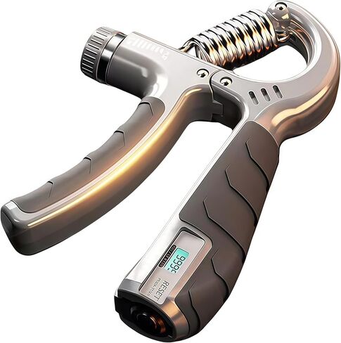 Adjustable Resistance Grip Strength Trainer with Automatic Counter, Ergonomic Hand Grip Strengthener & Forearm Enhancer for Strength Training, Injury Recovery in Saudi Arabia