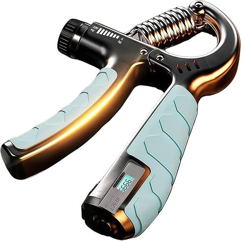 Adjustable Resistance Grip Strength Trainer with Automatic Counter, Ergonomic Hand Grip Strengthener & Forearm Enhancer for Strength Training, Injury Recovery in Saudi Arabia
