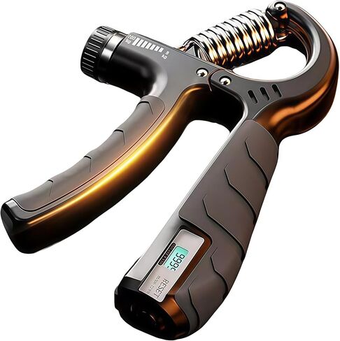 Adjustable Resistance Grip Strength Trainer with Automatic Counter, Ergonomic Hand Grip Strengthener & Forearm Enhancer for Strength Training, Injury Recovery in Saudi Arabia
