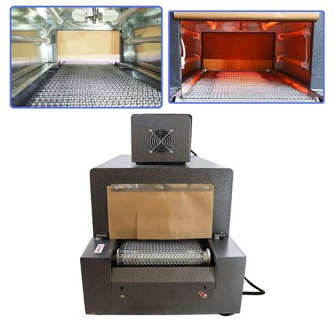 TECHTONGDA Thermal Shrink Wrap Machine Heat Tunnel Packaging for POF PVC 16X8inch Shrink Size 220V Mesh Type in Saudi Arabia