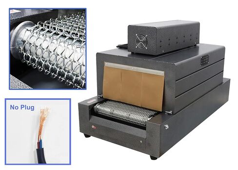 TECHTONGDA Thermal Shrink Wrap Machine Heat Tunnel Packaging for POF PVC 16X8inch Shrink Size 220V Mesh Type in Saudi Arabia