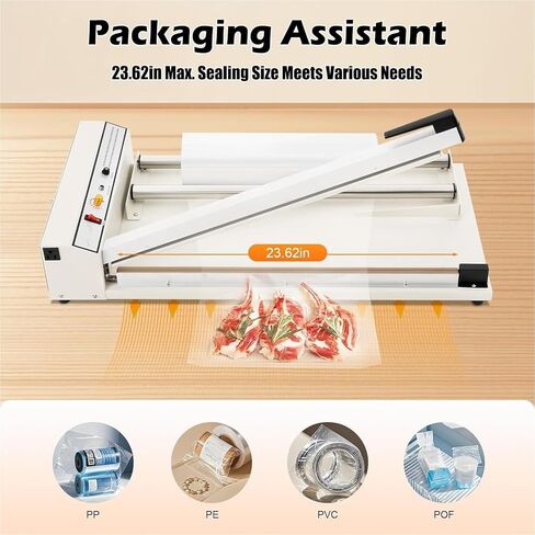 Adjustable Shrink Wrap Machine with Heat Gun, Versatile Sealer for PP, PE, PVC, POF Film Packaging – Professional Quality for Home & Business Use in Saudi Arabia
