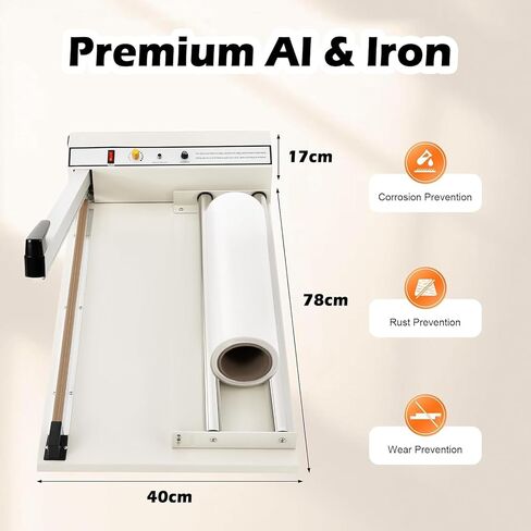 Adjustable Shrink Wrap Machine with Heat Gun, Versatile Sealer for PP, PE, PVC, POF Film Packaging – Professional Quality for Home & Business Use in Saudi Arabia