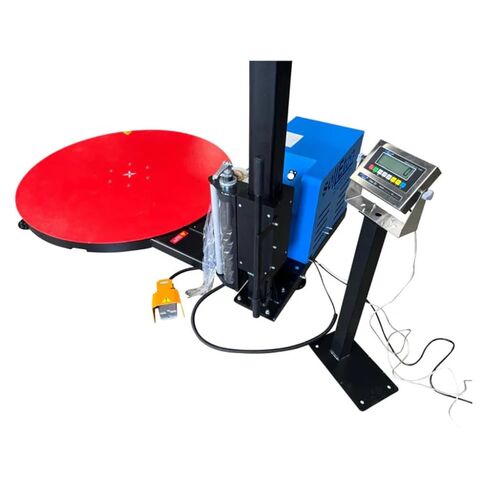 SellEton SL-7100-W60 Turntable Pallet Wrapping Machine, Industrial Wrapper Palllet with Built-in Scale & Thermal Printer 3500 lb Capacity in Kuwait