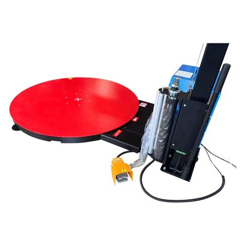 SellEton SL-7100-W60 Turntable Pallet Wrapping Machine, Industrial Wrapper Palllet with Built-in Scale & Thermal Printer 3500 lb Capacity in Kuwait