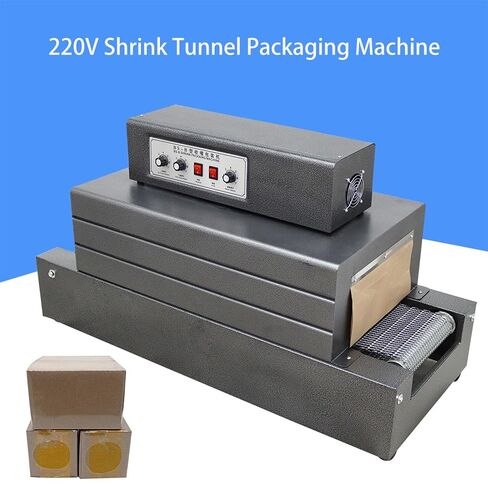 Shrink Wrap Machine Mesh Type Heat Shrink Packaging Machine Electric Tunnel Packaging Equipment for POF PVC (12X6inch Max Shrink Size) 220V in Kuwait