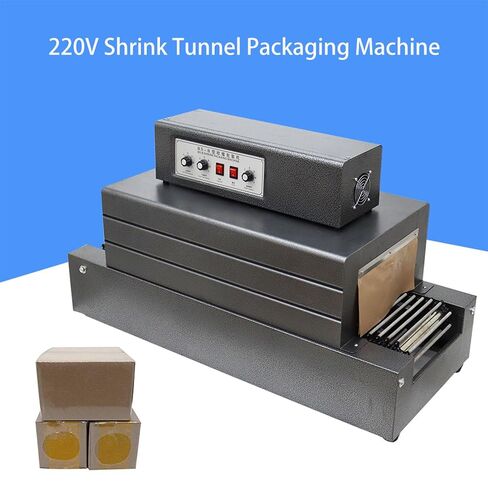 Shrink Wrap Machine Chain Type Heat Shrink Packaging Machine Electric Tunnel Packaging Equipment for POF PVC (12X6inch Max Shrink Size) 220V in Kuwait