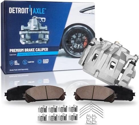 Detroit Axle - Brake Pads for 10-17 Chevrolet Equinox GMC Terrain 2010 2011 2012 2013 2014 2015 2016 2017, 4 Front & Rear Ceramic Brake Pads Replacement in Saudi Arabia