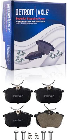 Detroit Axle - Brake Pads for 10-17 Chevrolet Equinox GMC Terrain 2010 2011 2012 2013 2014 2015 2016 2017, 4 Front & Rear Ceramic Brake Pads Replacement in Saudi Arabia