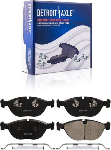Detroit Axle - Brake Pads for 10-17 Chevrolet Equinox GMC Terrain 2010 2011 2012 2013 2014 2015 2016 2017, 4 Front & Rear Ceramic Brake Pads Replacement in Saudi Arabia