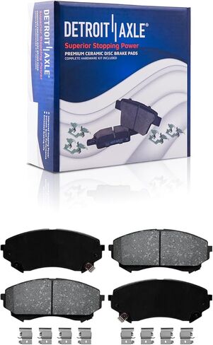 Detroit Axle - Brake Pads for 10-17 Chevrolet Equinox GMC Terrain 2010 2011 2012 2013 2014 2015 2016 2017, 4 Front & Rear Ceramic Brake Pads Replacement in Saudi Arabia